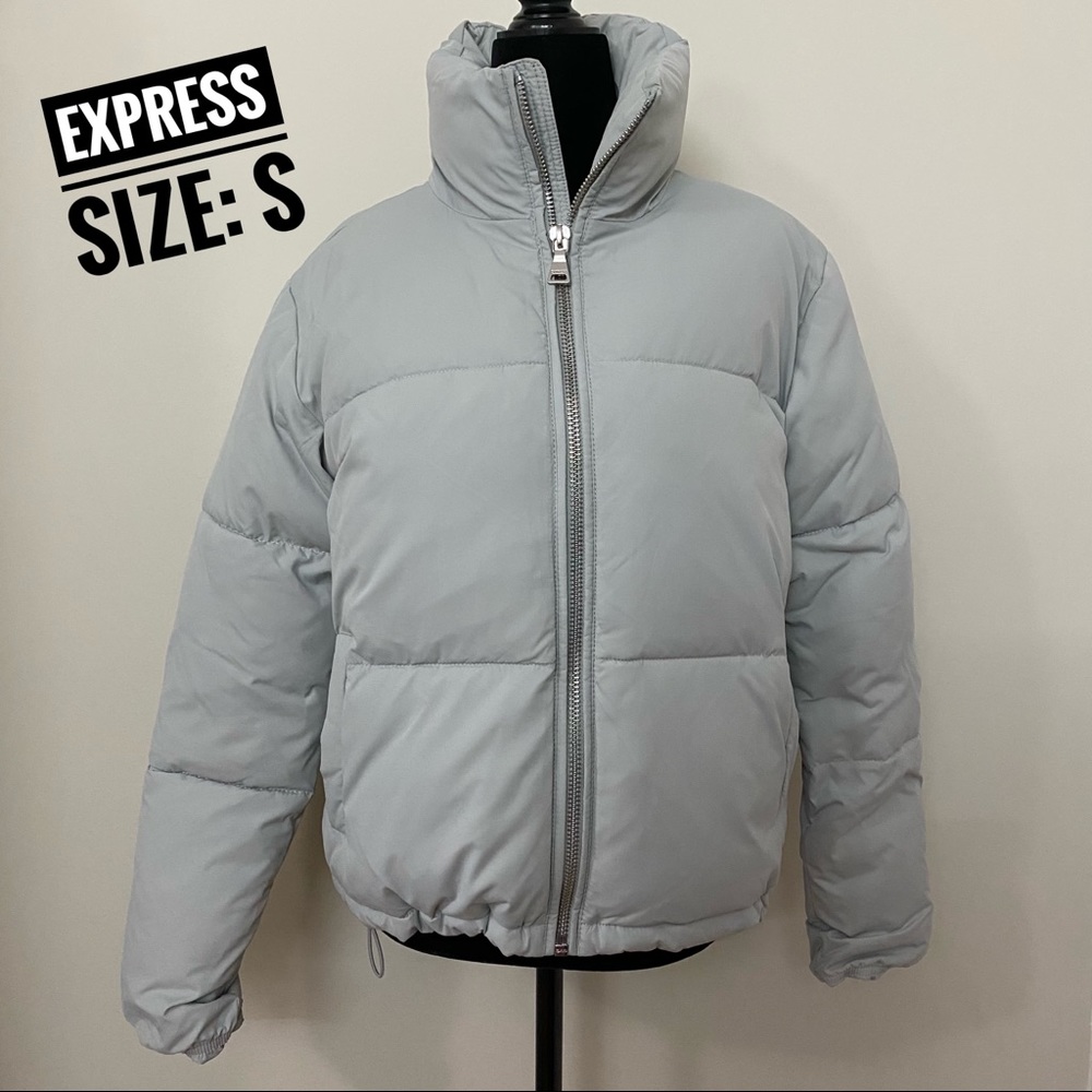 Super warm Grayish blue puffer jacket